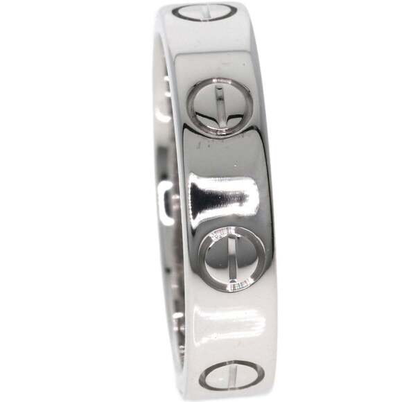 CARTIER 18k Silver Diamond Love Ring #47 - Picture 6 of 8